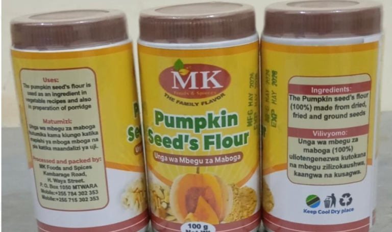 Pumpkin seeds flour - bidhaa ya NUS nchini Tanzania